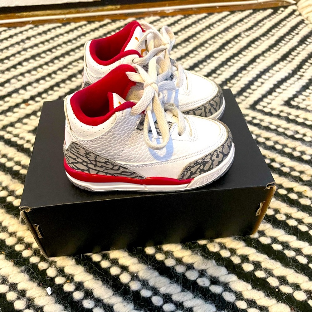 Toddler size 5c Cardinal Red Jordan Retro 3.